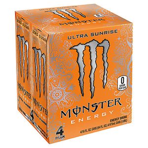 Monster Energy Drink Zero Sugar Ultra Sunrise - 4-16 Fl. Oz.