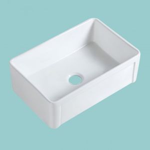 Geneva 30inches Kitchen Farmhouse Sink White with Drain