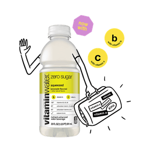 Vitaminwater Zero Sugar Squeezed Lemonade Nutrient Enhanced Water Beverage