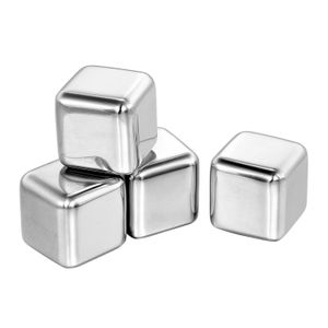 Stainless Steel Ice Cubes Set of 4